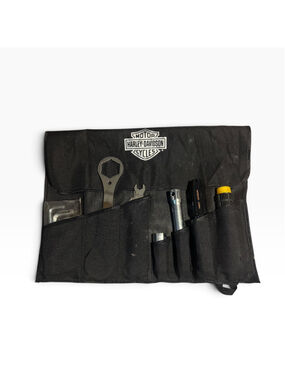 Harley-Davidson Tool Roll Kit One Size Black Silver Genuine Oem Motorcycle Tools